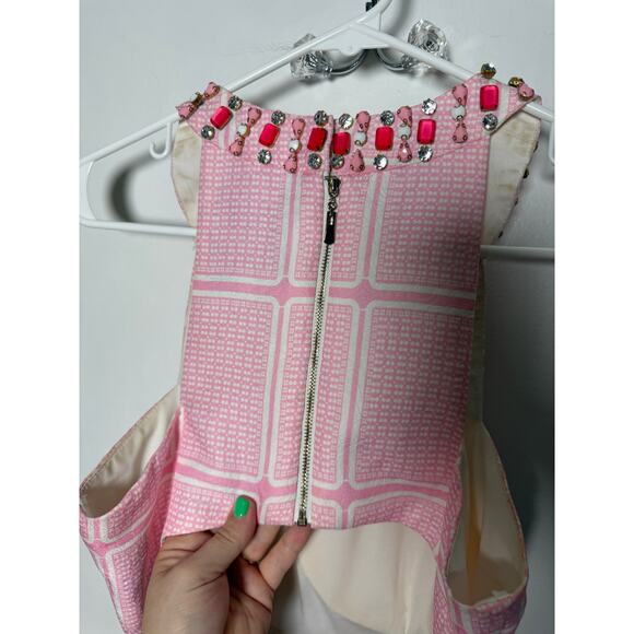 Mac Duggal Pink A-line Short Jewel Cut Out Barbie Homecoming Dress Size 4 - Picture 12 of 12